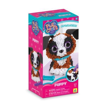 ORB TOYS PLUSH CRAFT FABRIC BY NUMBER KIT AGES 5+ NO SEWING